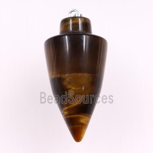 tiger eye stone pendants, bullet