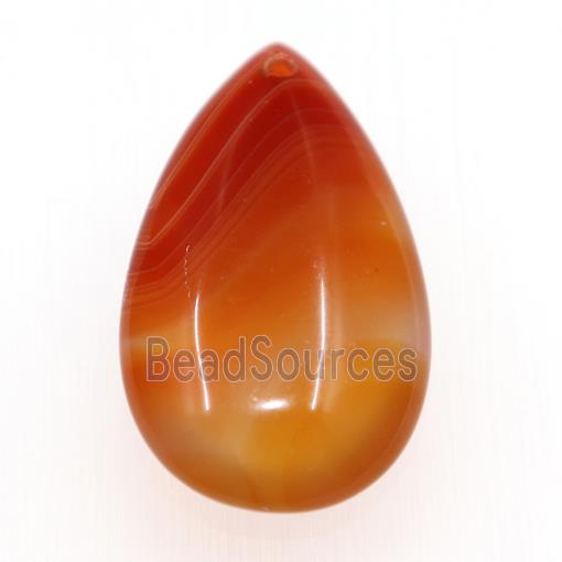 red agate pendants, teardrop