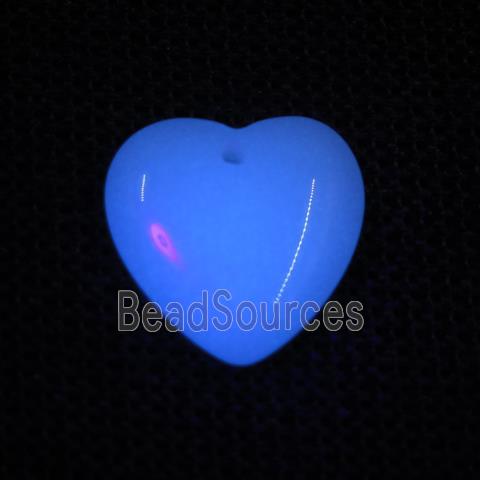 noctilucent stone heart pendants, mixed