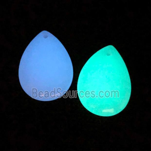 noctilucent stone teardrop pendants, mixed