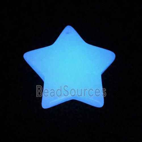 noctilucent stone star pendants, mixed