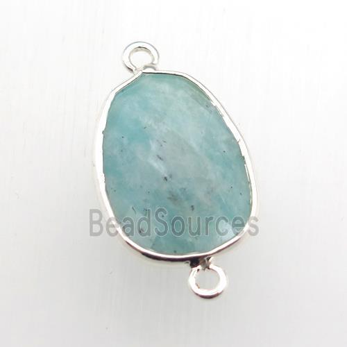 Amazonite connector, teardrop