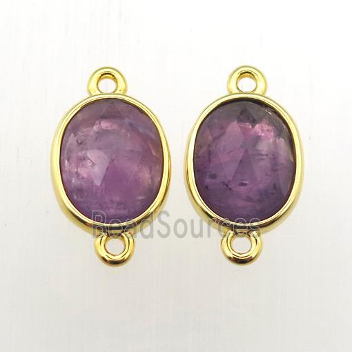 Amethyst oval connector