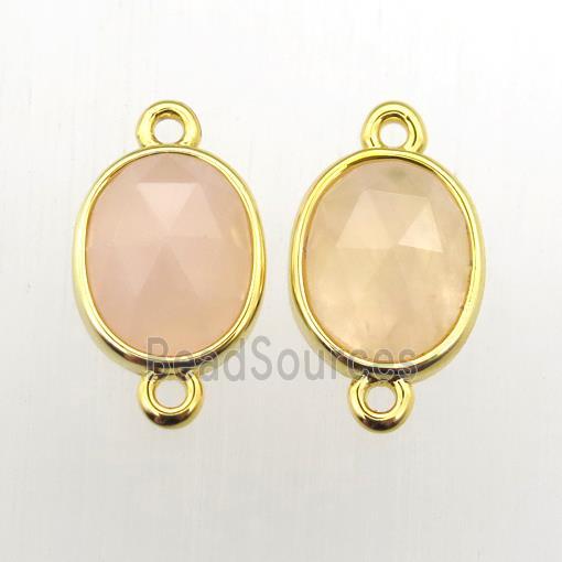 yellow MoonStone oval connector