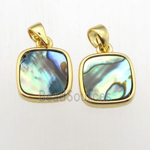 Abalone Shell square pendant