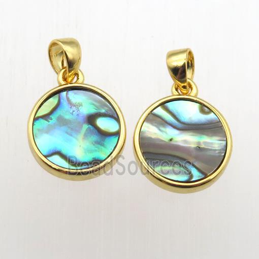 Abalone Shell circle pendants