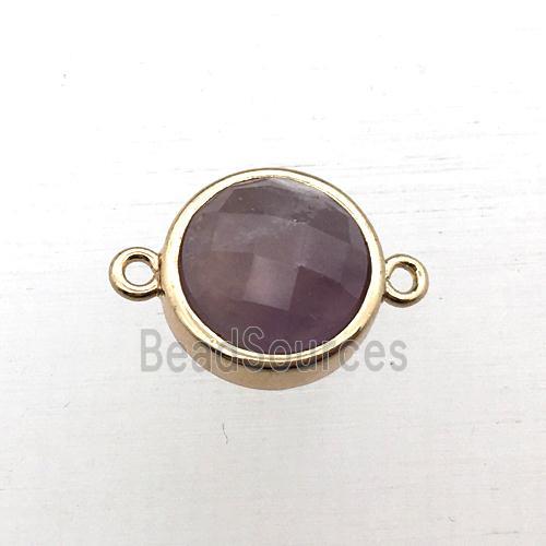 purple Amethyst circle connector