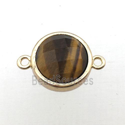 Tiger eye stone circle connector