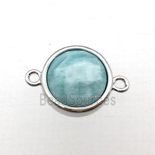 green Amazonite circle connector