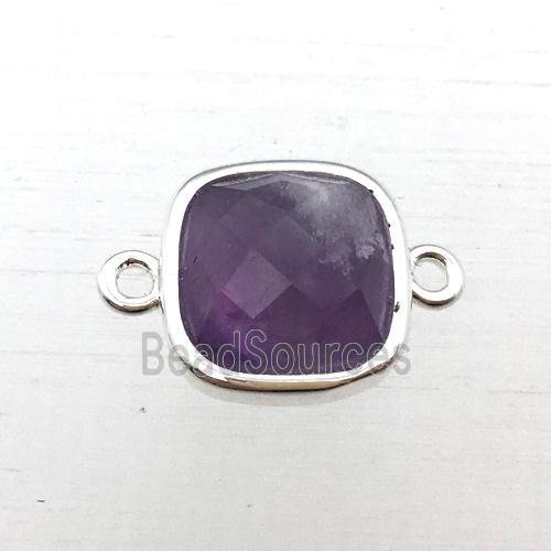 purple Amethyst square connector