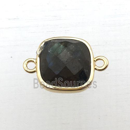 Labradorite square connector