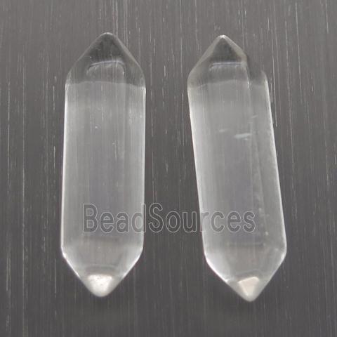 clear quartz crystal bullet without hole