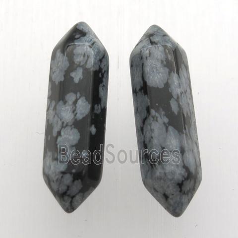 black snowflake jasper bullet without hole