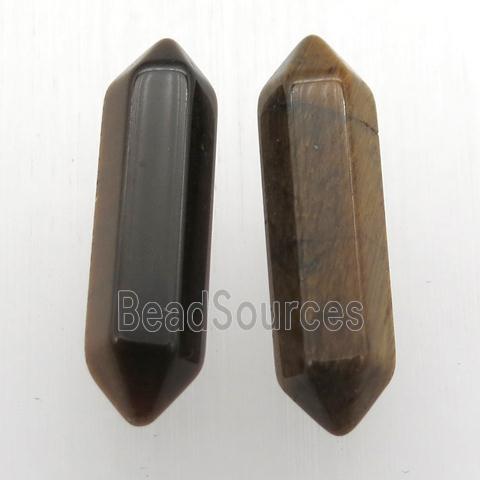 Tiger Eye Stone Bullet Undrilled Nohole