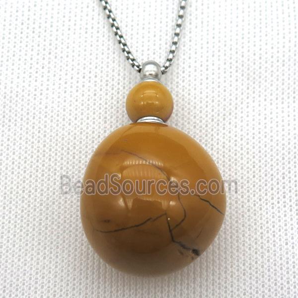 Mookaite perfume bottle Necklace