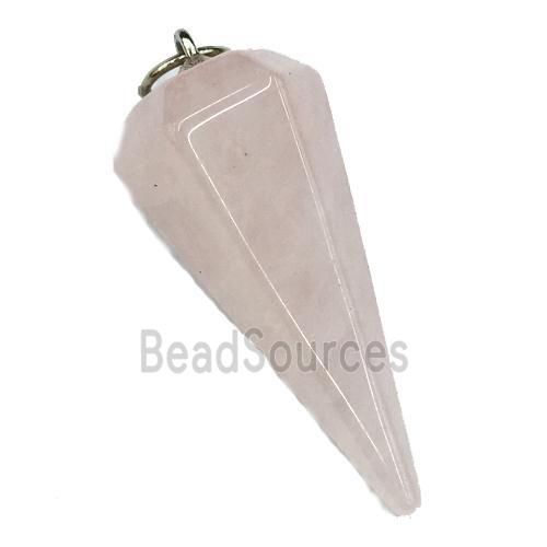 Rose Quartz pendulum pendant