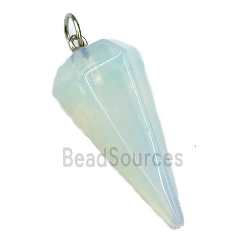 white Opalite pendulum pendant