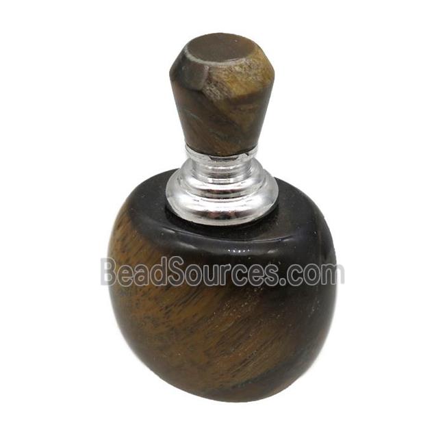 Tiger eye stone perfume bottle charm without hole