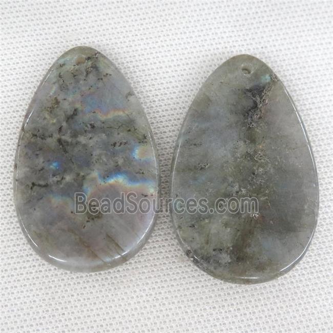 Labradorite teardrop pendant