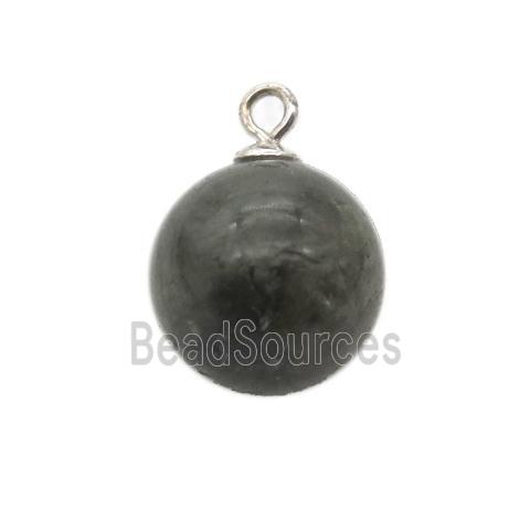 round Labradorite ball pendant