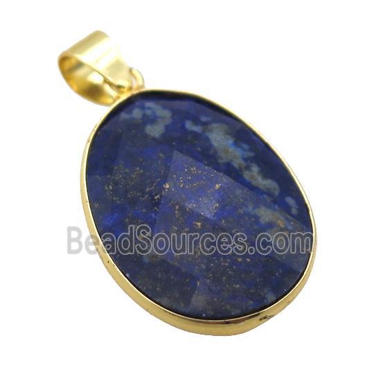 blue Lapis Lazuli oval pendant