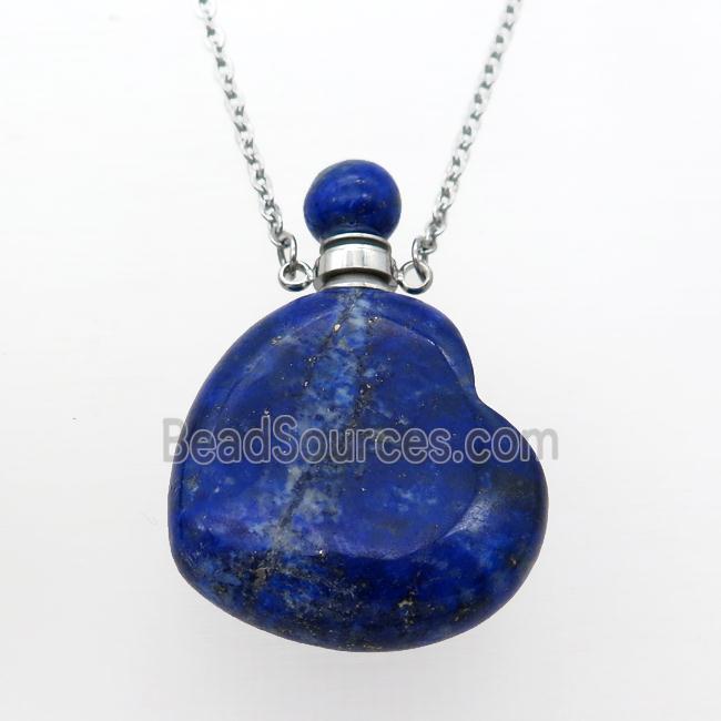 blue Lapis Lazuli perfume bottle Necklace