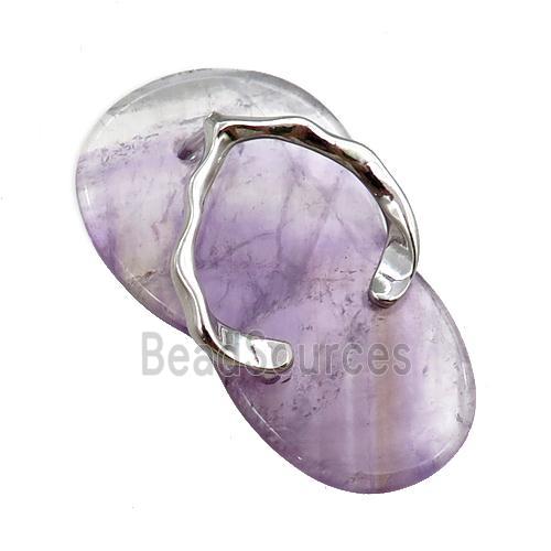 amethyst shoes pendant