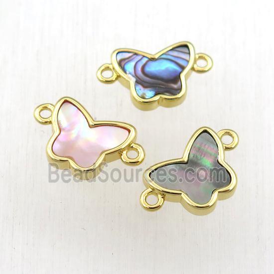 mixed Shell butterfly connector, gold plated