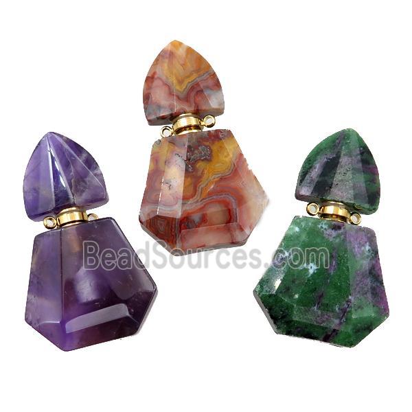 mix Gemstone perfume bottle pendant