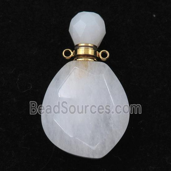 white jasper perfume bottle pendant