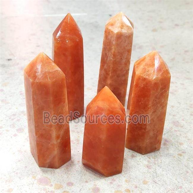 Peruvian Orange Calcite Tower Undrilled