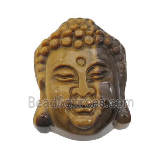 Tiger Eye Stone Buddha Pendant