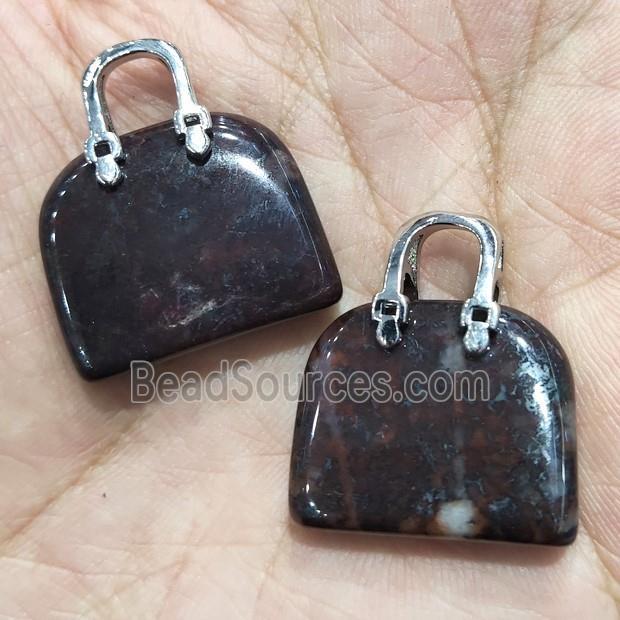 Poppy Jasper bag pendant