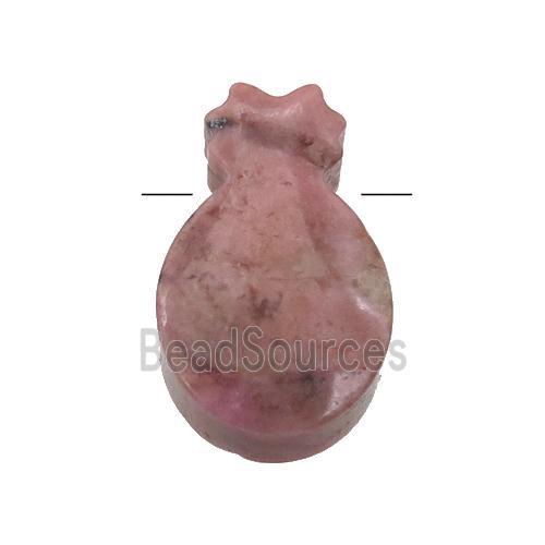 pink Rhodonite pineapple pendant