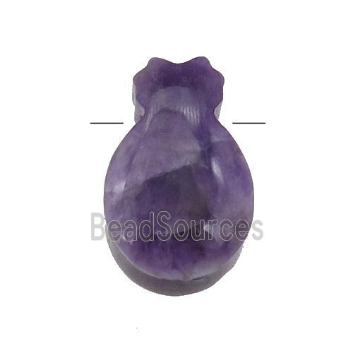 purple Amethyst pineapple pendant