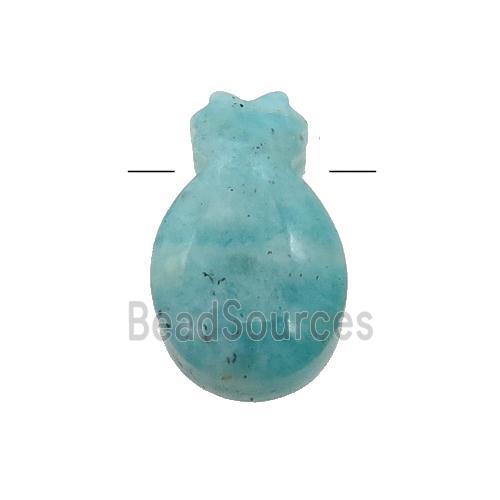 green Amazonite pineapple pendant