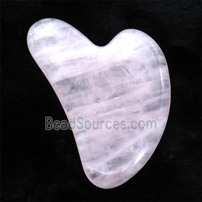 Rose Quartz Slice GuaSha Massage Tools