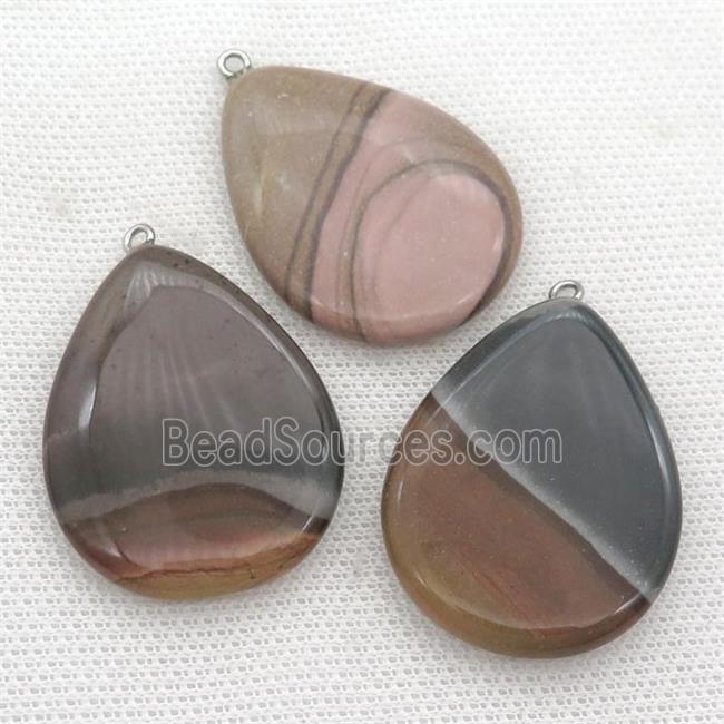 Picasso Jasper teardrop pendant