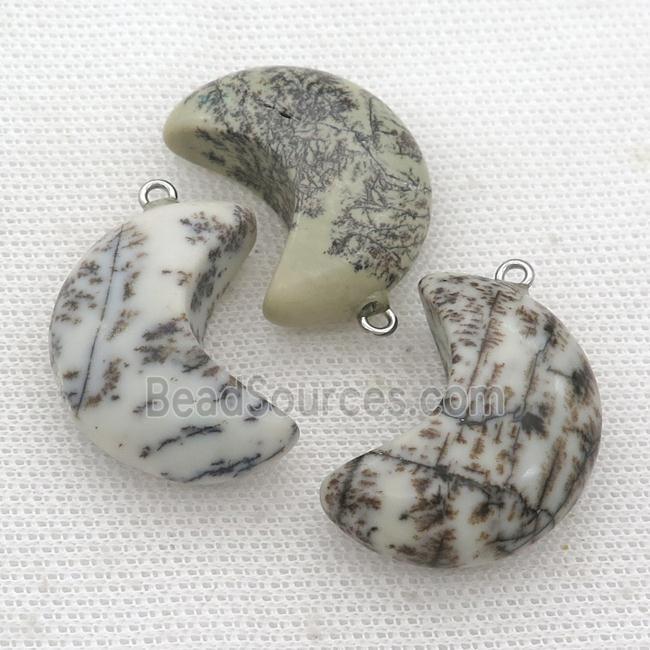 Chohua Jasper moon pendant