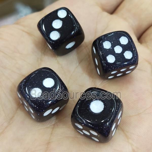 Blue SandStone Cube Dice