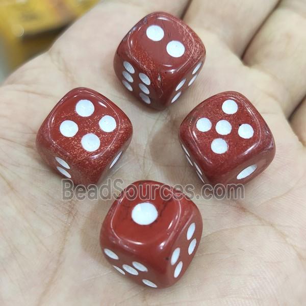 Red Jasper Cube Dice