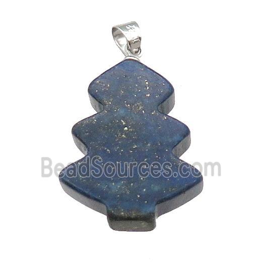 Blue Lapis Christmas Tree Pendant