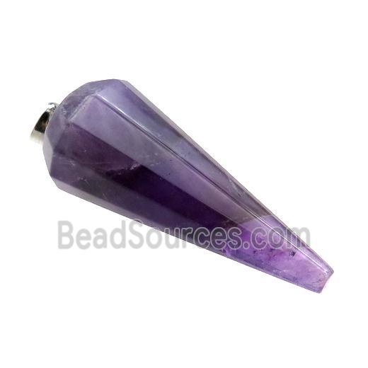 Purple Amethyst Pendulum Pendant