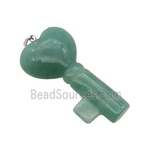 Green Aventurine Key Pendant