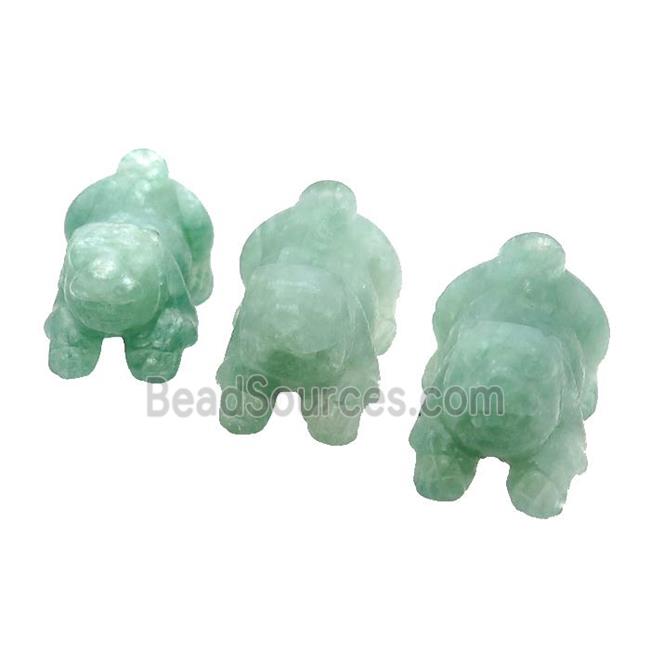 Natural Green Quartz Dog No Hole