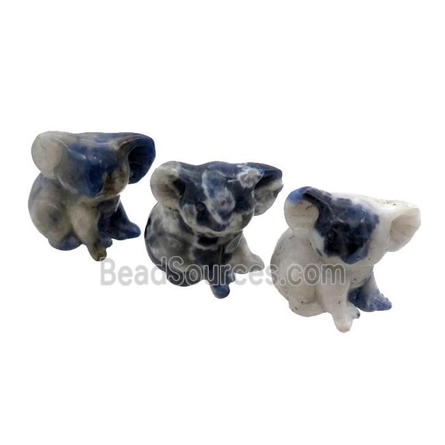 Blue Sodalite Koala No Hole