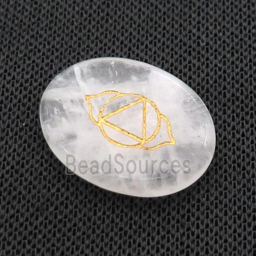 Mix Gemstone Oval Cabochon Chakra Pendant No Hole