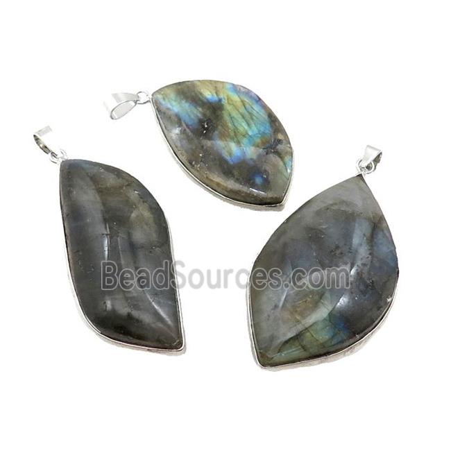 Natural Labradorite Pendant Freeform