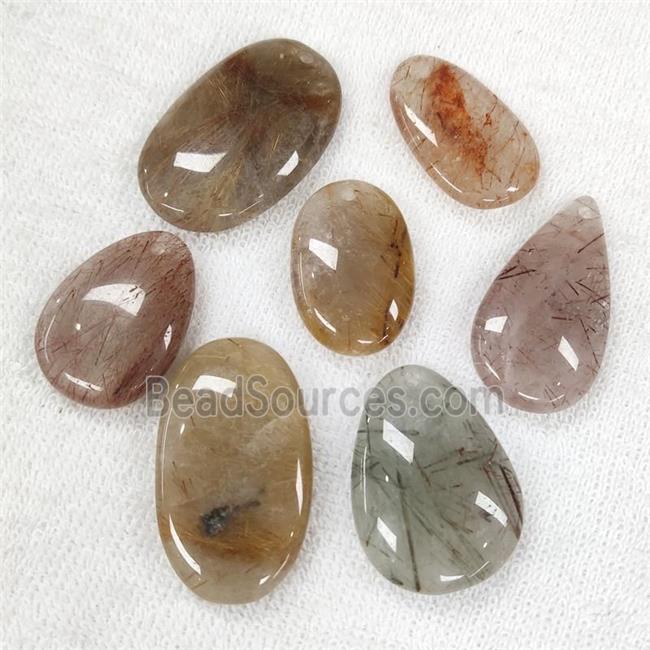 Mixed Rutilated Quartz Pendant Mix Shape