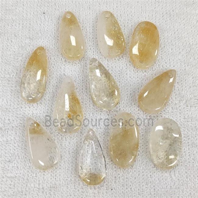 Citrine Pendant Yellow Mix Shape